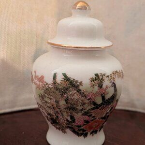 Vintage Otagiri (OMC) Japanese Porcelain Mini Lidded Ginger Jar